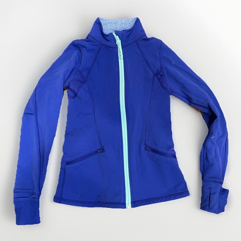 Ivivva  Girls Purple Zip Up Athletic Jacket Sz 10 By Lululemon